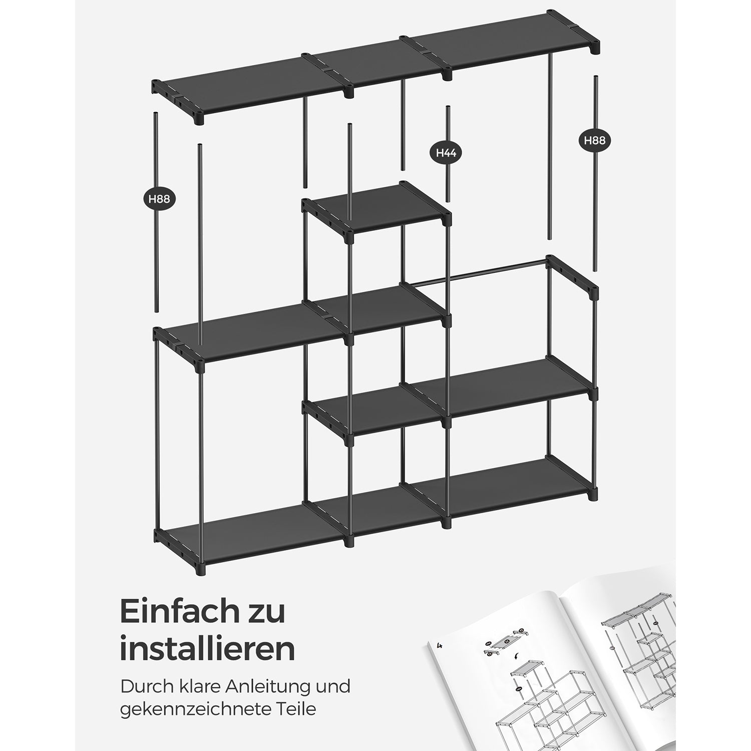 Freistehende Garderobe