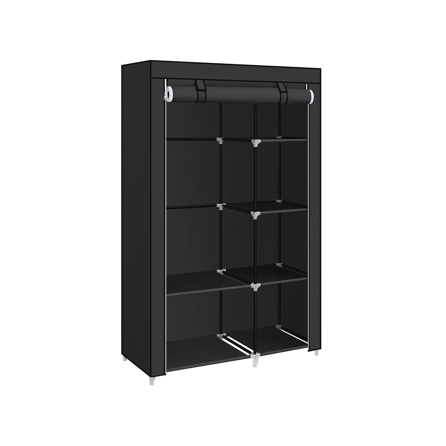 Stoffschrank mit Kleiderstange