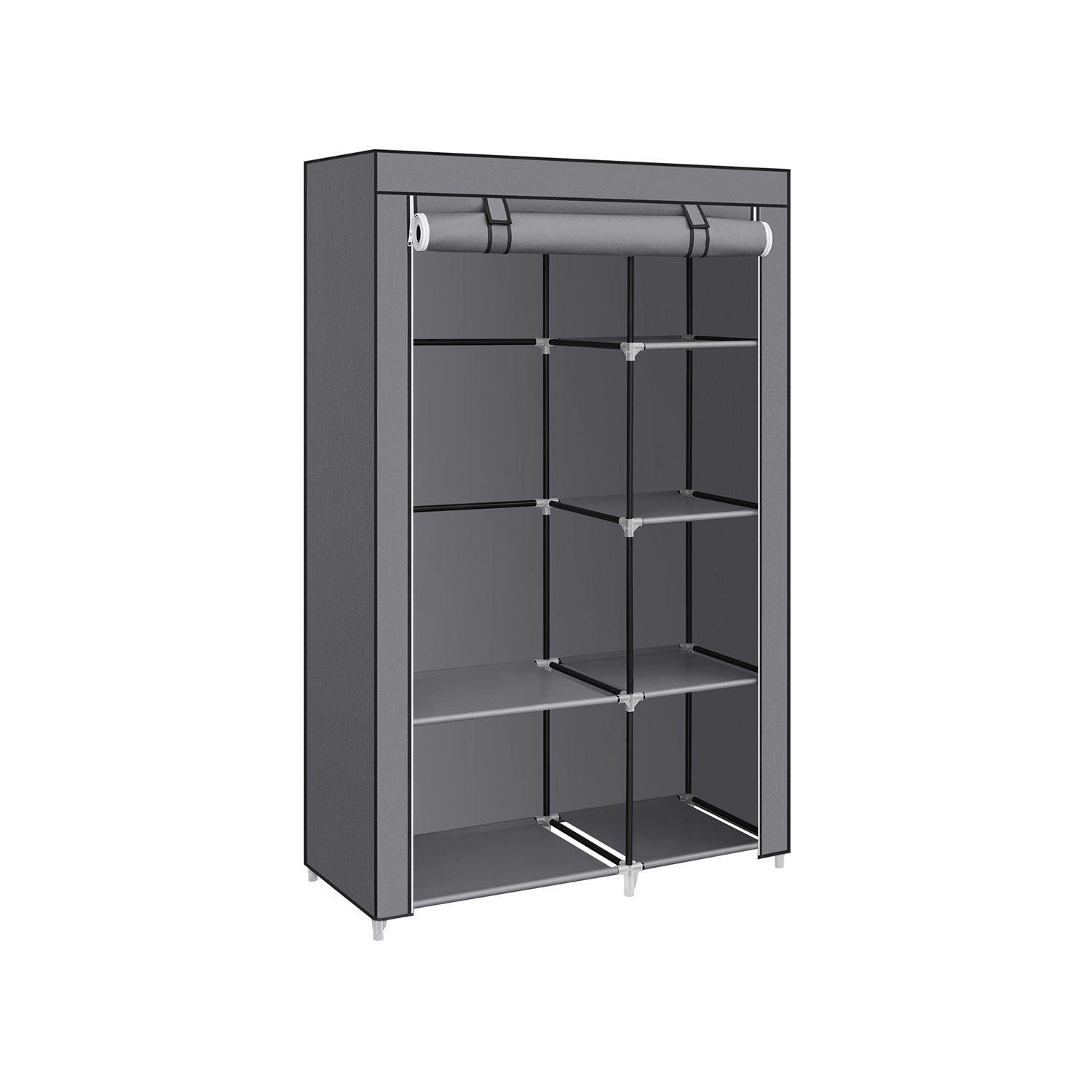 Stoffschrank mit Kleiderstange