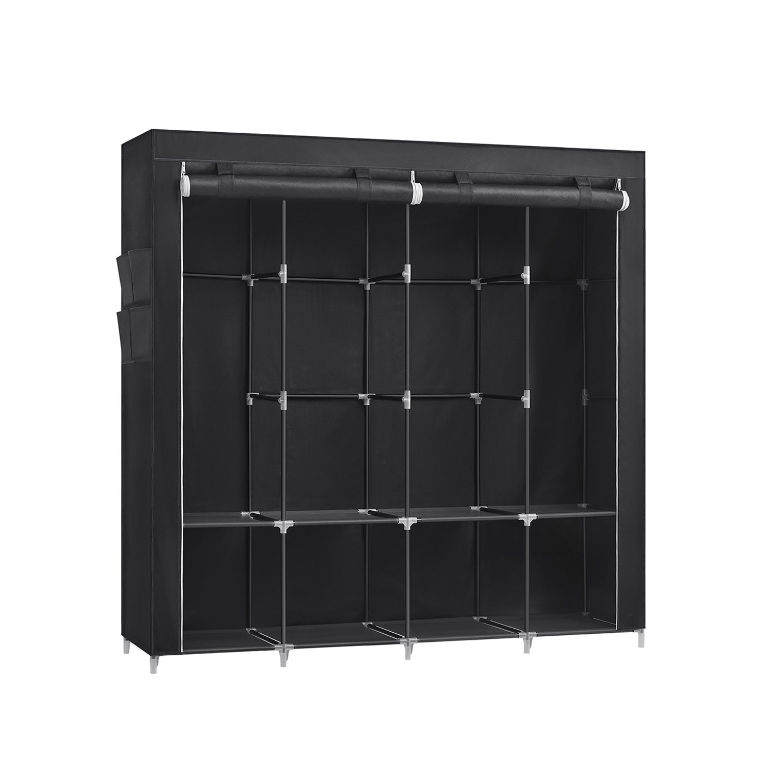 Stoffschrank mit 4 Seitentaschen