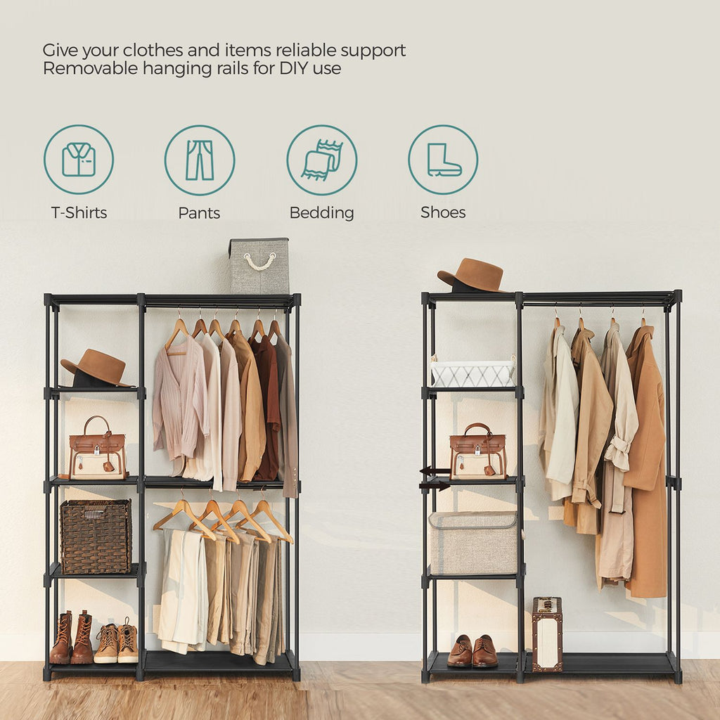 Offener Kleiderschrank