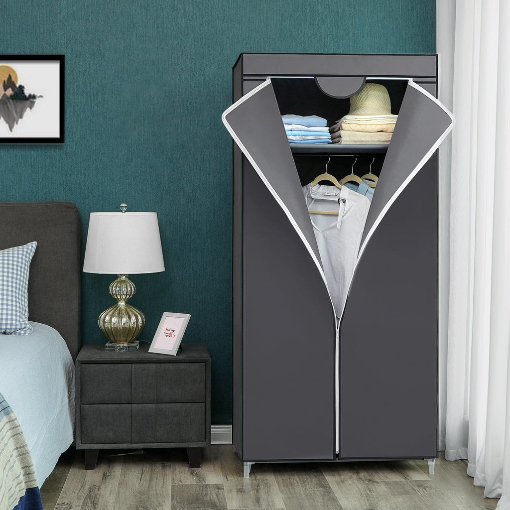 Faltschrank mit Kleiderstange