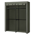 Kleiderschrank, Garderobe mit 2 Kleiderstangen, Kleidungsaufbewahrung