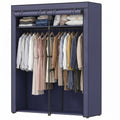 Kleiderschrank, Garderobe mit 2 Kleiderstangen, Kleidungsaufbewahrung
