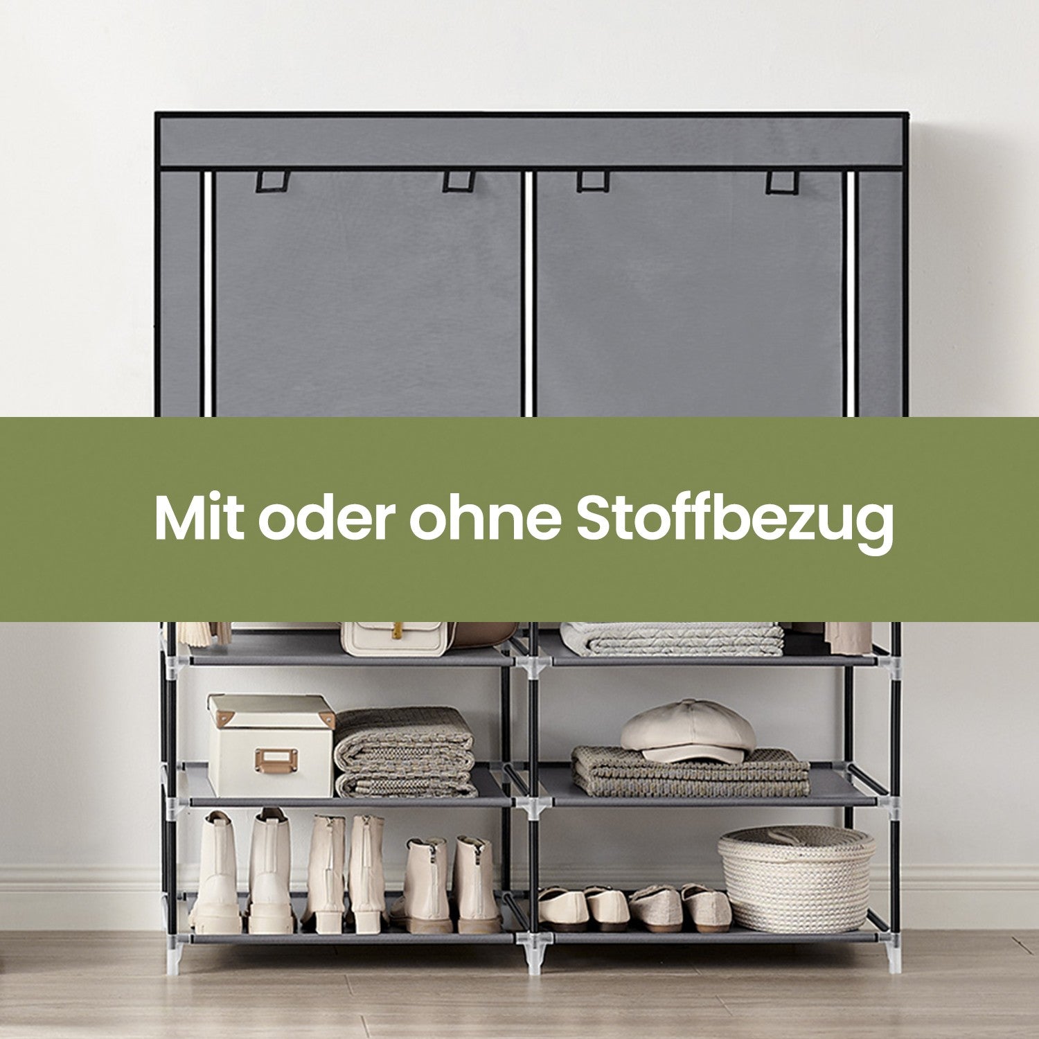 Stoffschrank, Kleiderschrank, 45 x 127 x 176 cm