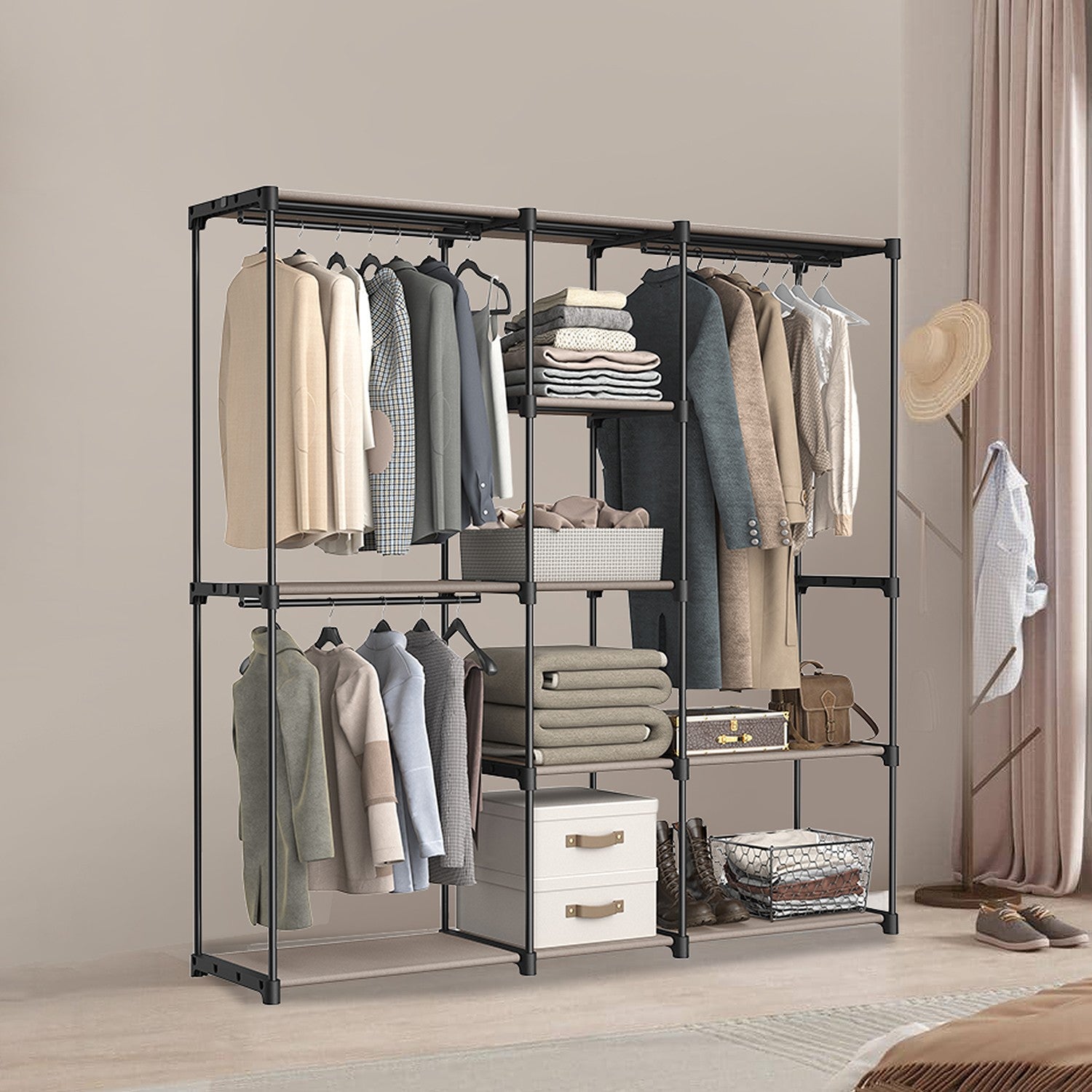 Kleiderschrank, Kleiderständer, Garderobenständer