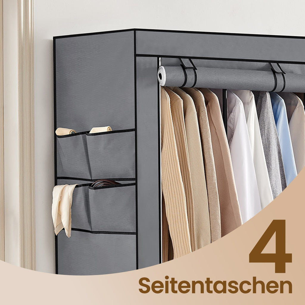 Stoffschrank, Kleiderschrank, 45 x 130 x 167 cm