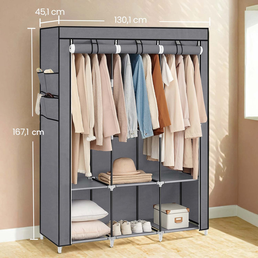 Stoffschrank, Kleiderschrank, 45 x 130 x 167 cm