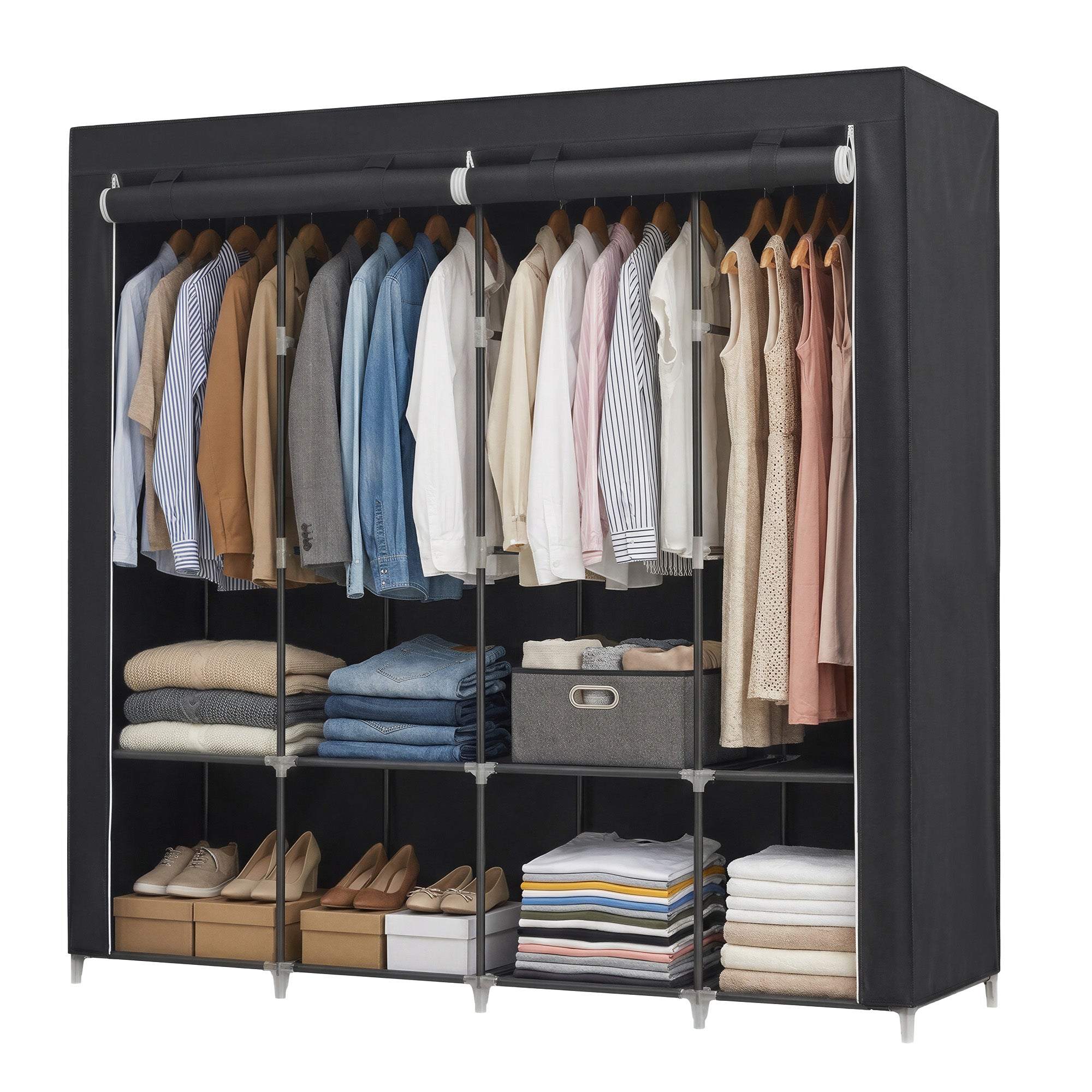 Stoffschrank, Kleiderschrank, 45 x 170 x 167 cm