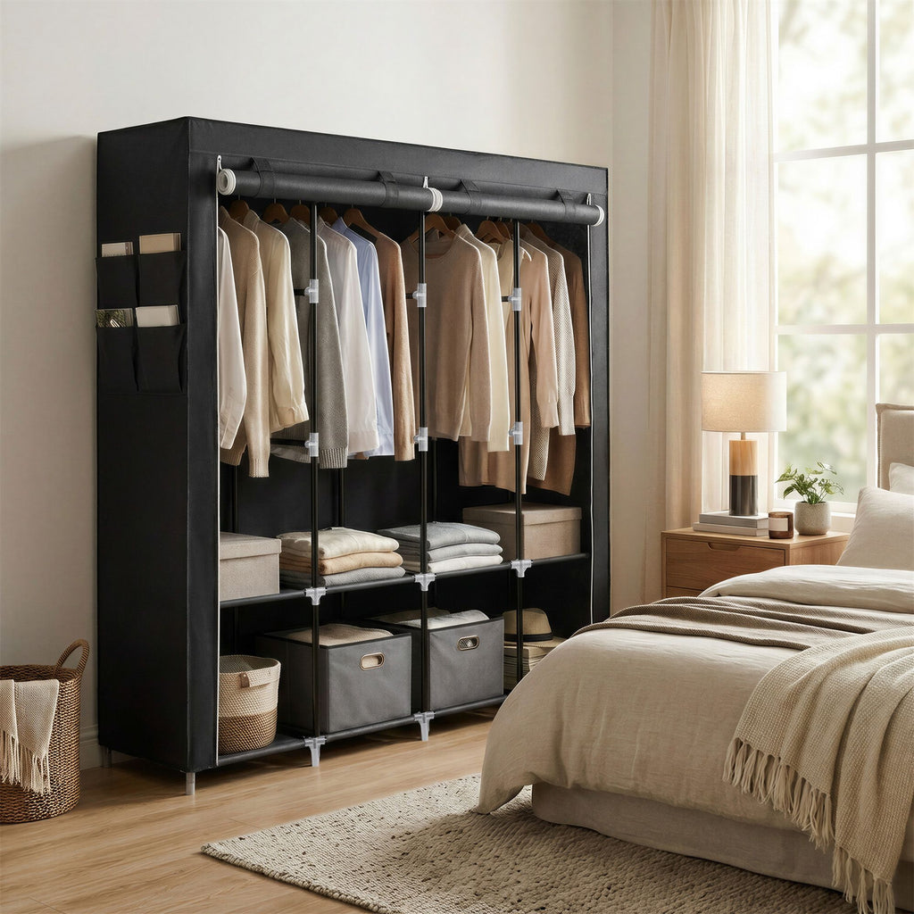 Stoffschrank, Kleiderschrank, 45 x 170 x 167 cm