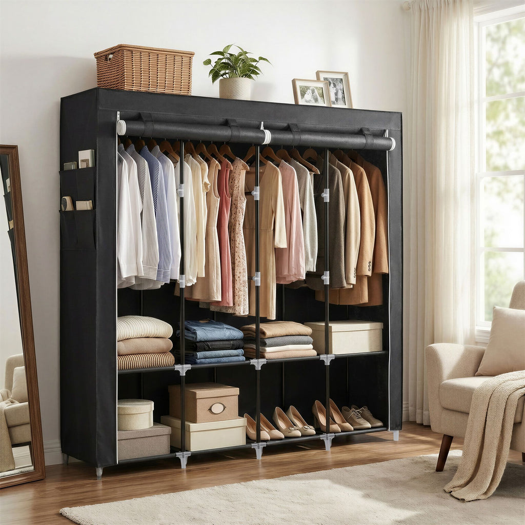 Stoffschrank, Kleiderschrank, 45 x 170 x 167 cm