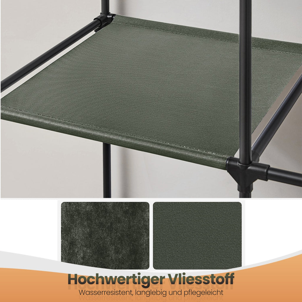 Stoffschrank, Kleiderschrank, 170 x 45 x 167 cm