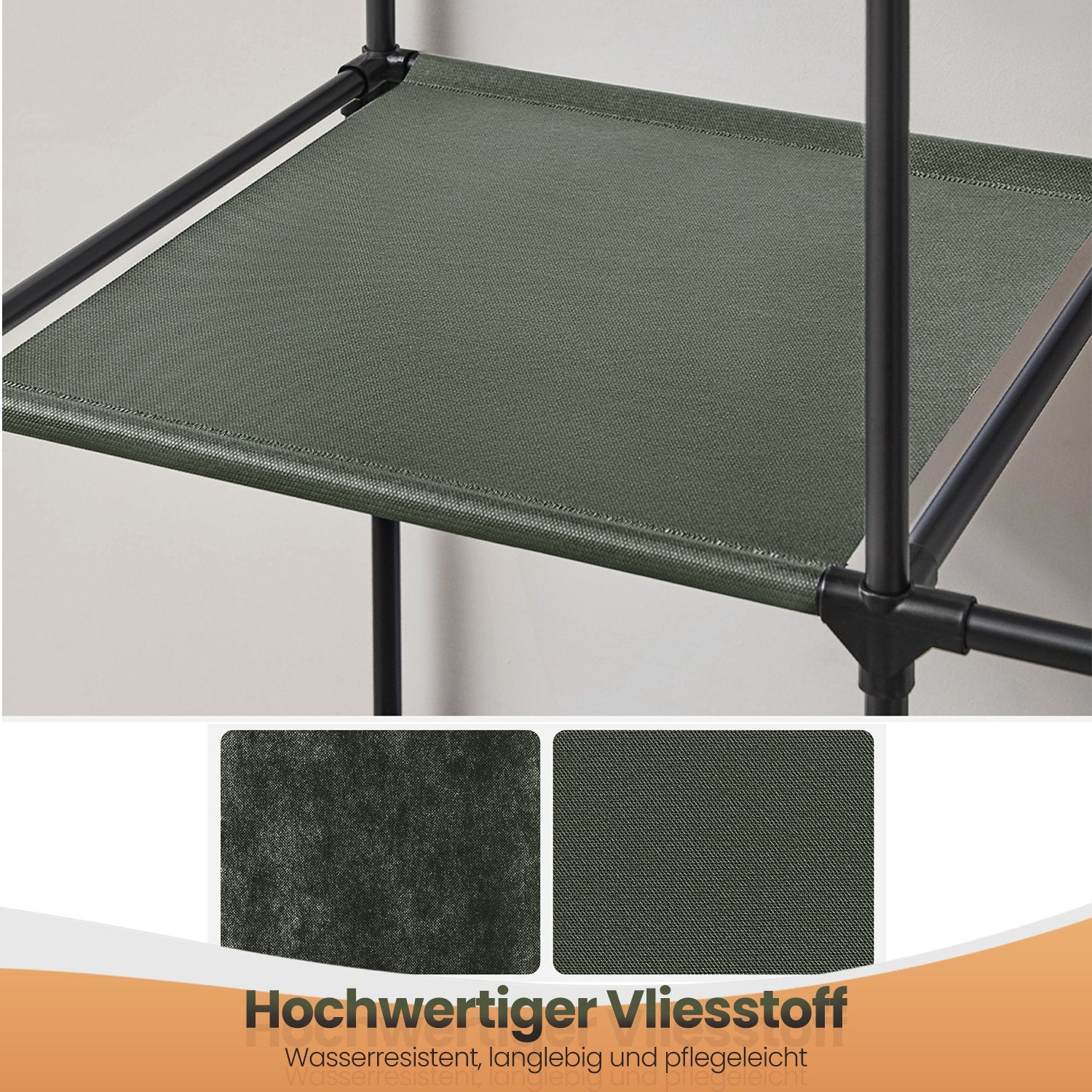 Stoffschrank, Kleiderschrank, 170 x 45 x 167 cm