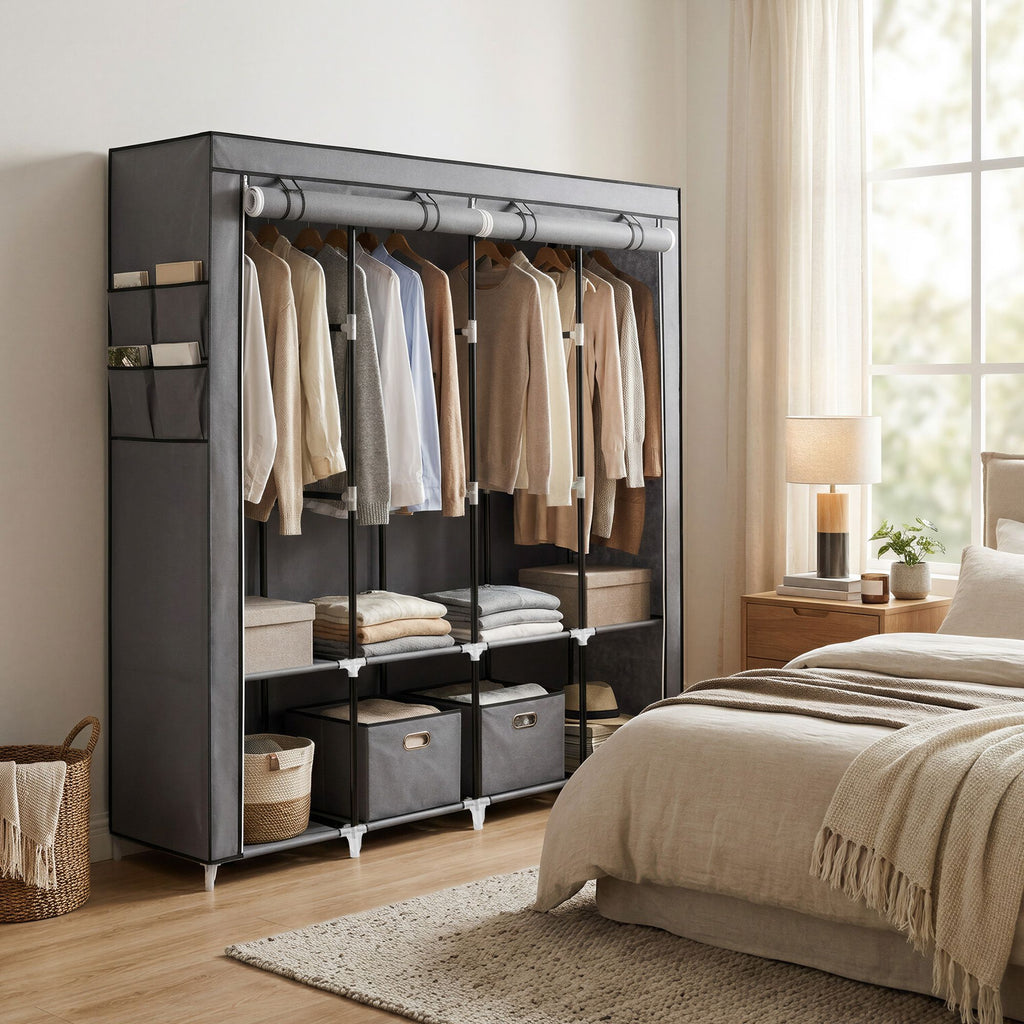 Stoffschrank, Kleiderschrank, 45 x 170 x 167 cm