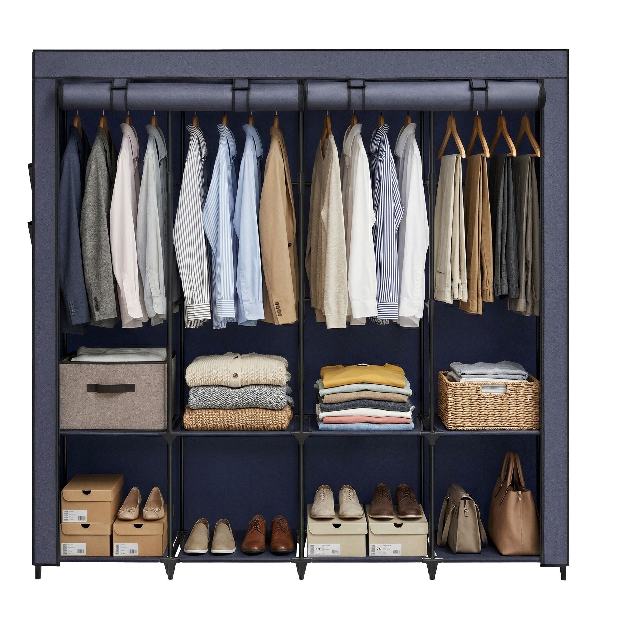 Stoffschrank, Kleiderschrank, 45 x 170 x 167 cm