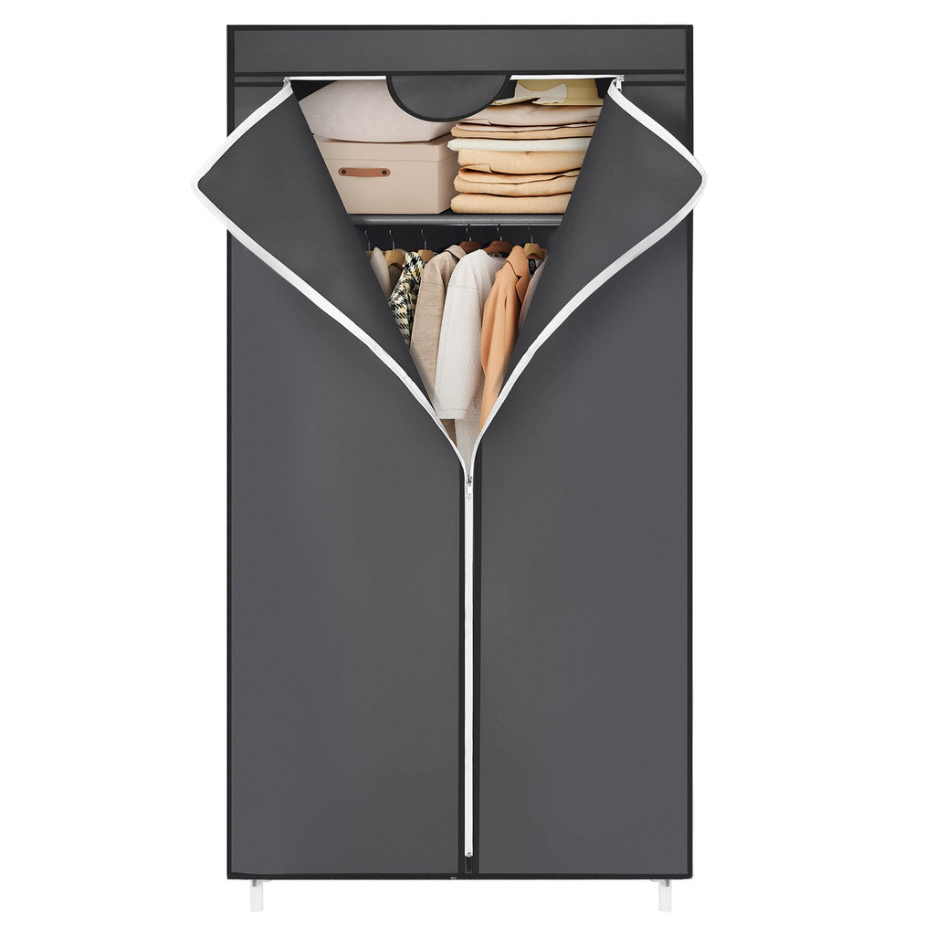 Kleiderständer, Kleiderschrank mit Kleiderstange, 75 x 45 x 160 cm