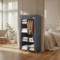 Kleiderschrank, 1 Kleiderstange, 6 Ebenen