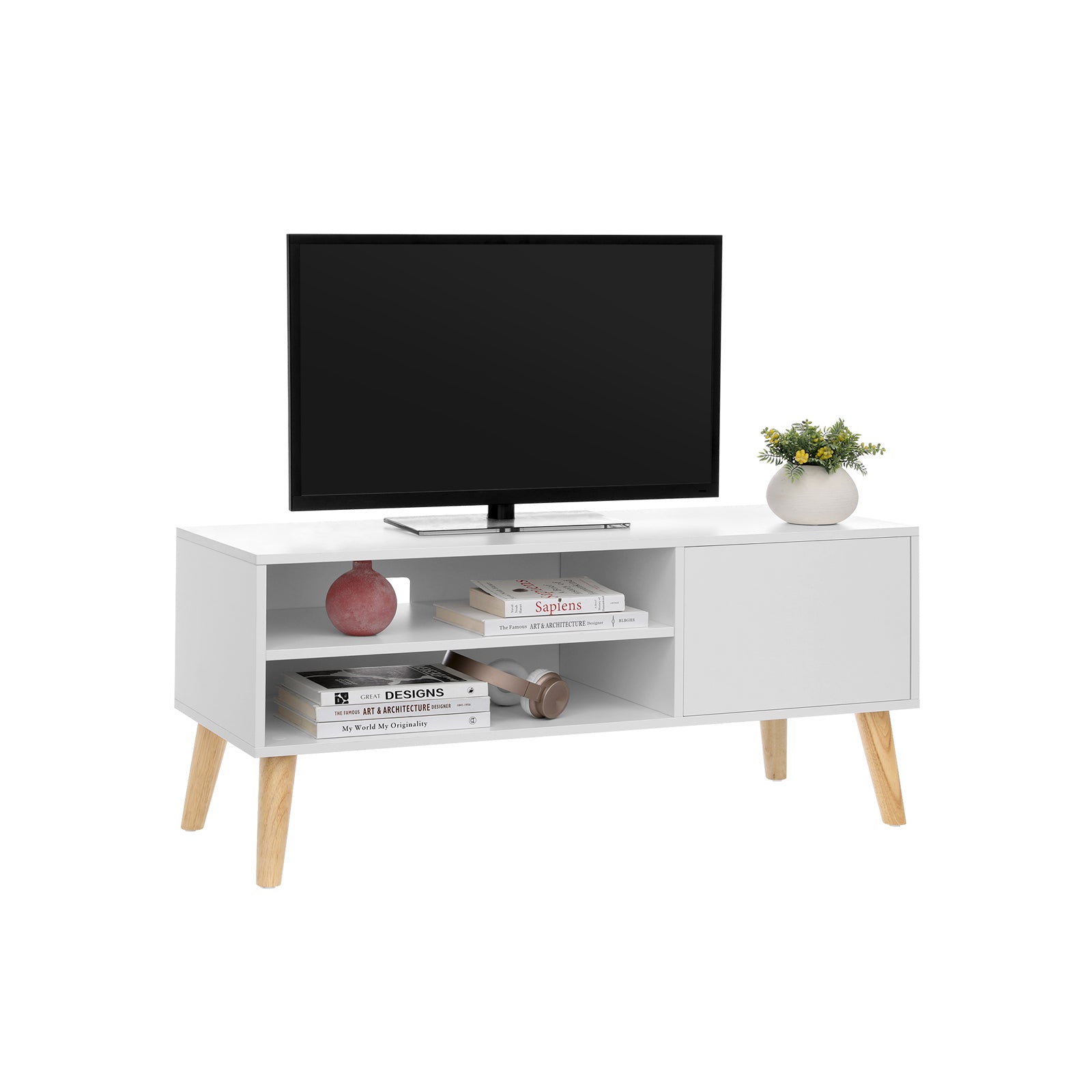 TV-Lowboard Skandinavisch Weiß