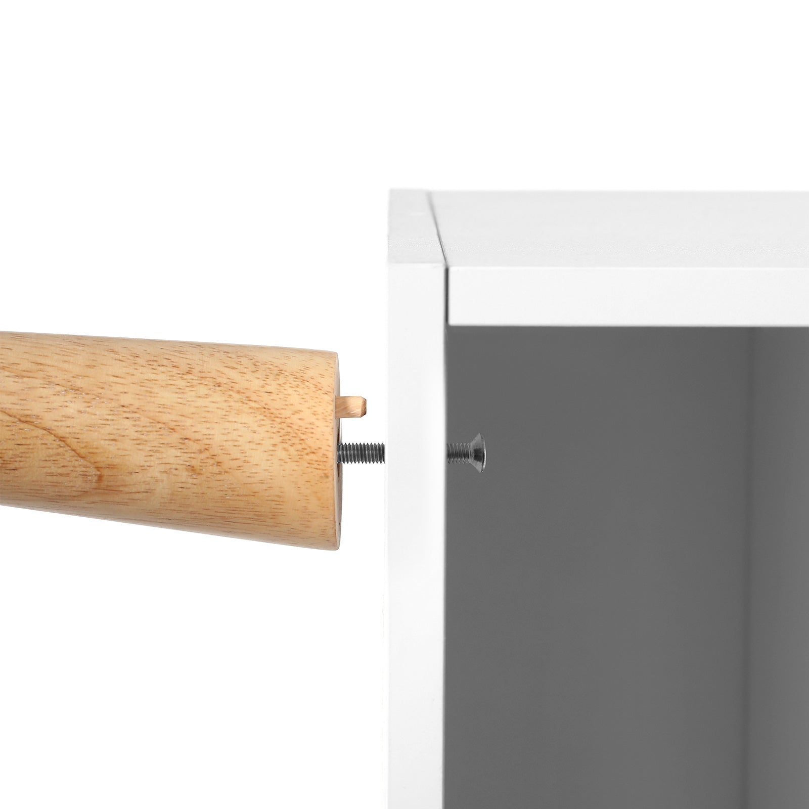 TV-Lowboard Skandinavisch Weiß