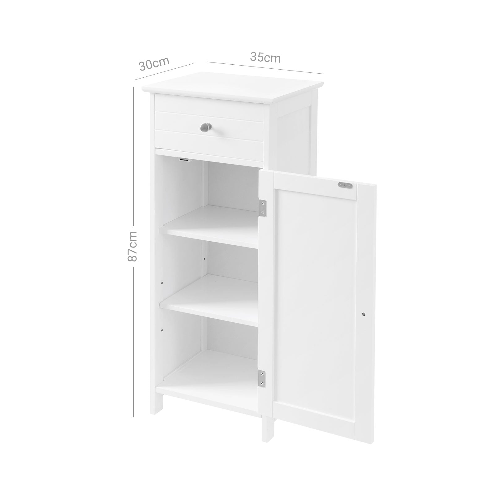Schmaler Badezimmerschrank