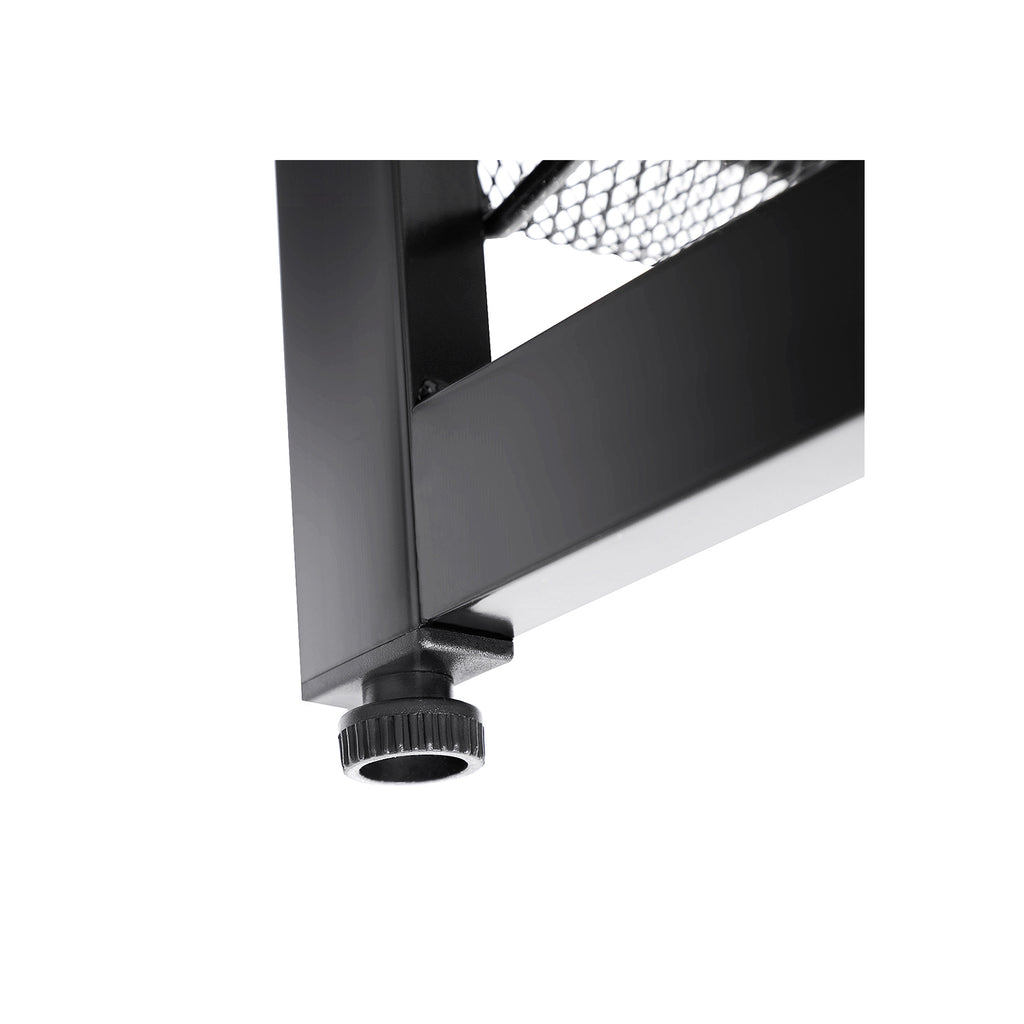 Schuhregal 5 Gitterebenen Schwarz