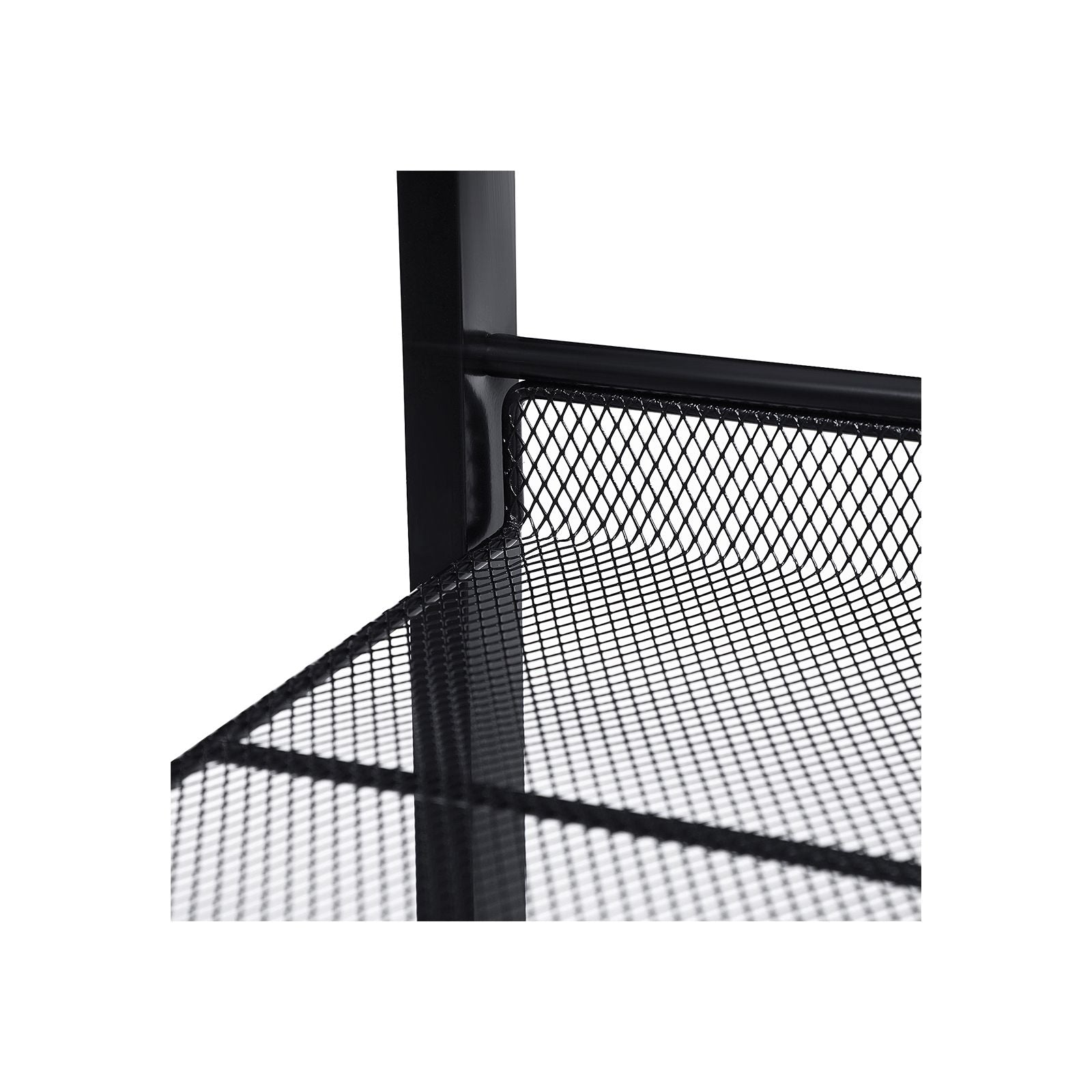 Schuhregal 5 Gitterebenen Schwarz