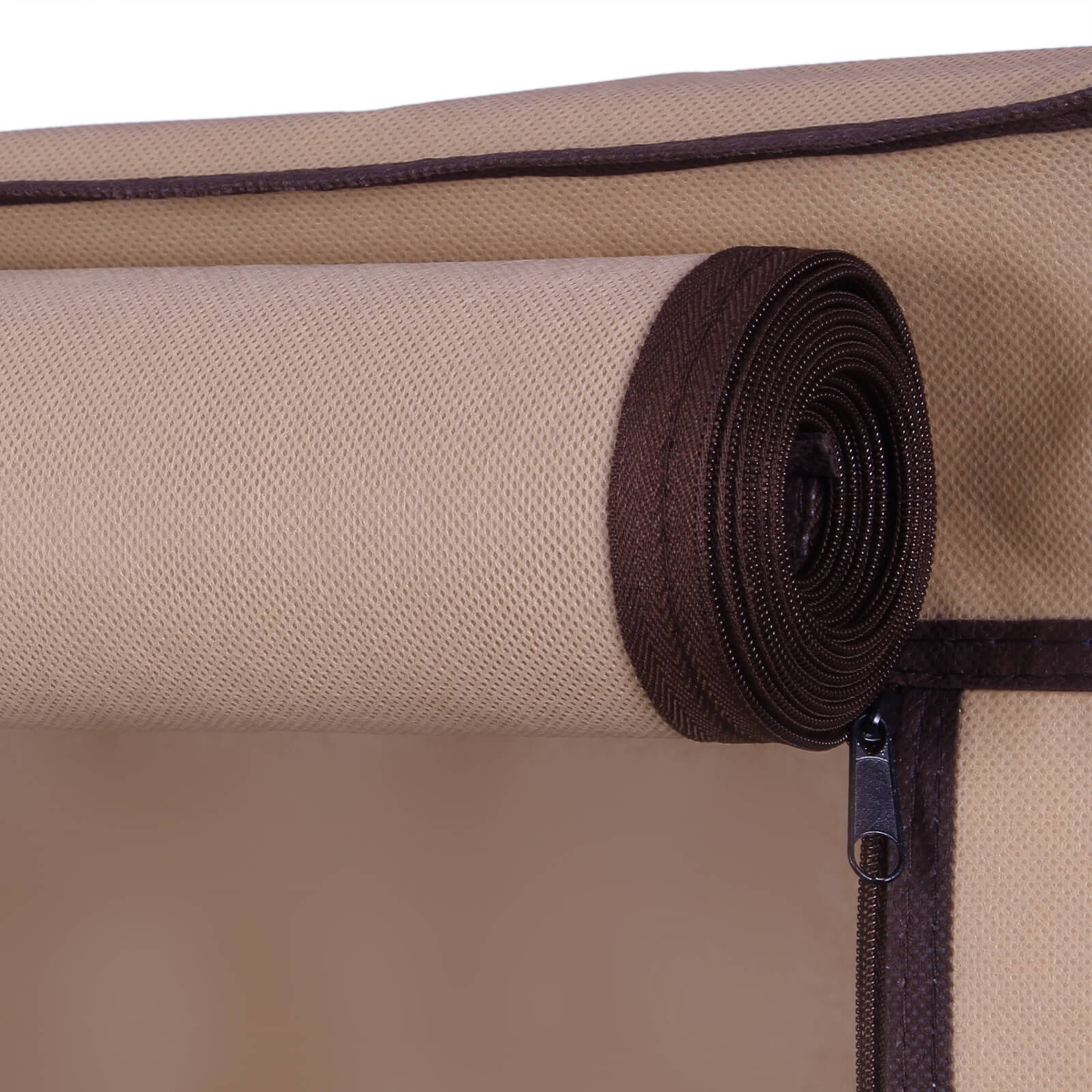 Schuhregal mit Abdeckung 58 cm Braun