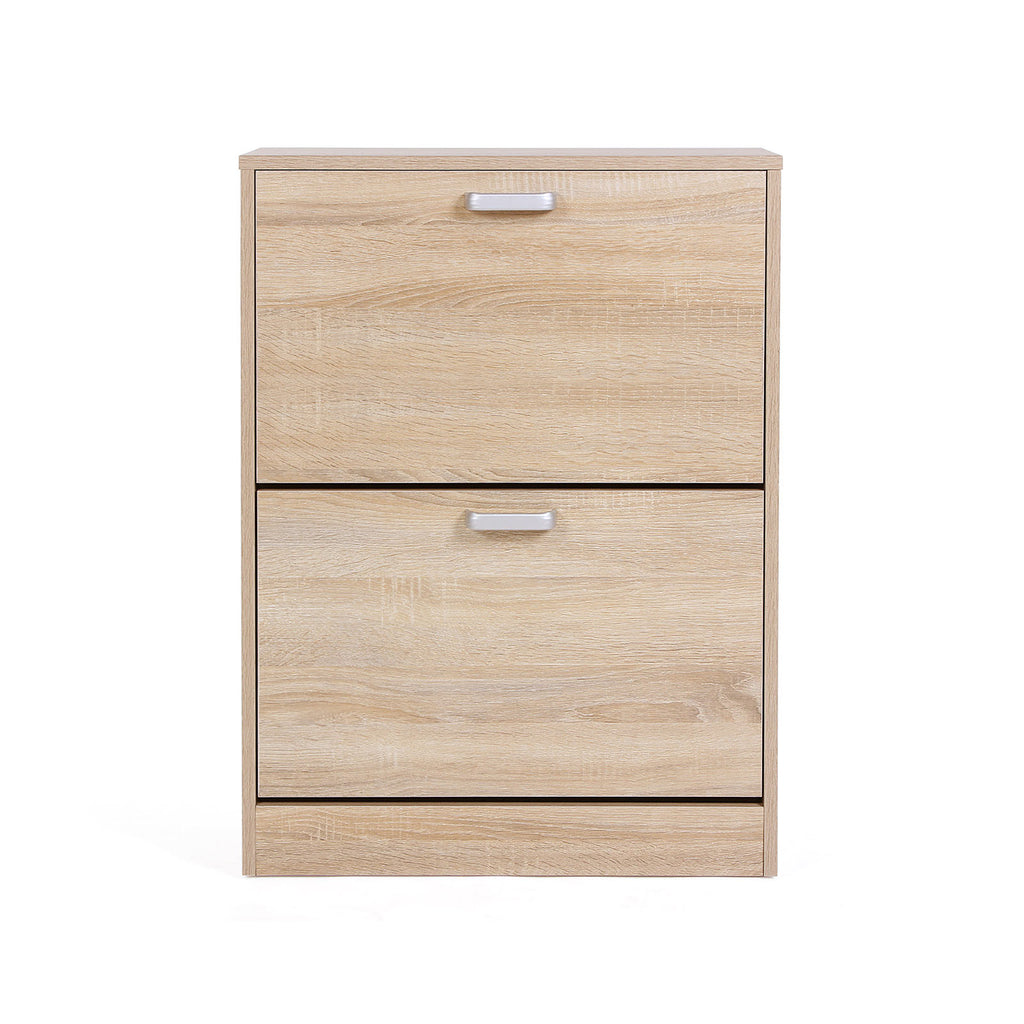 Schuhschrank 2 Klappen Holzoptik