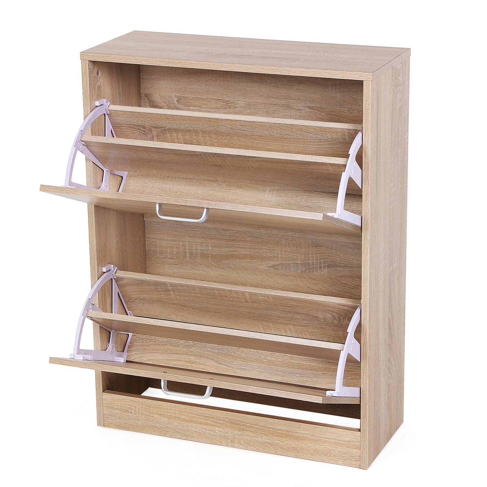 Schuhschrank 2 Klappen Holzoptik