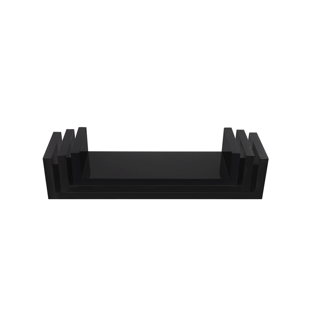Schweberegale 3er Set Schwarz