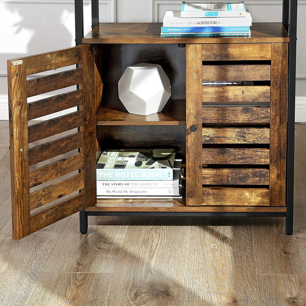 Sideboard mit Lamellentüren Industriestil