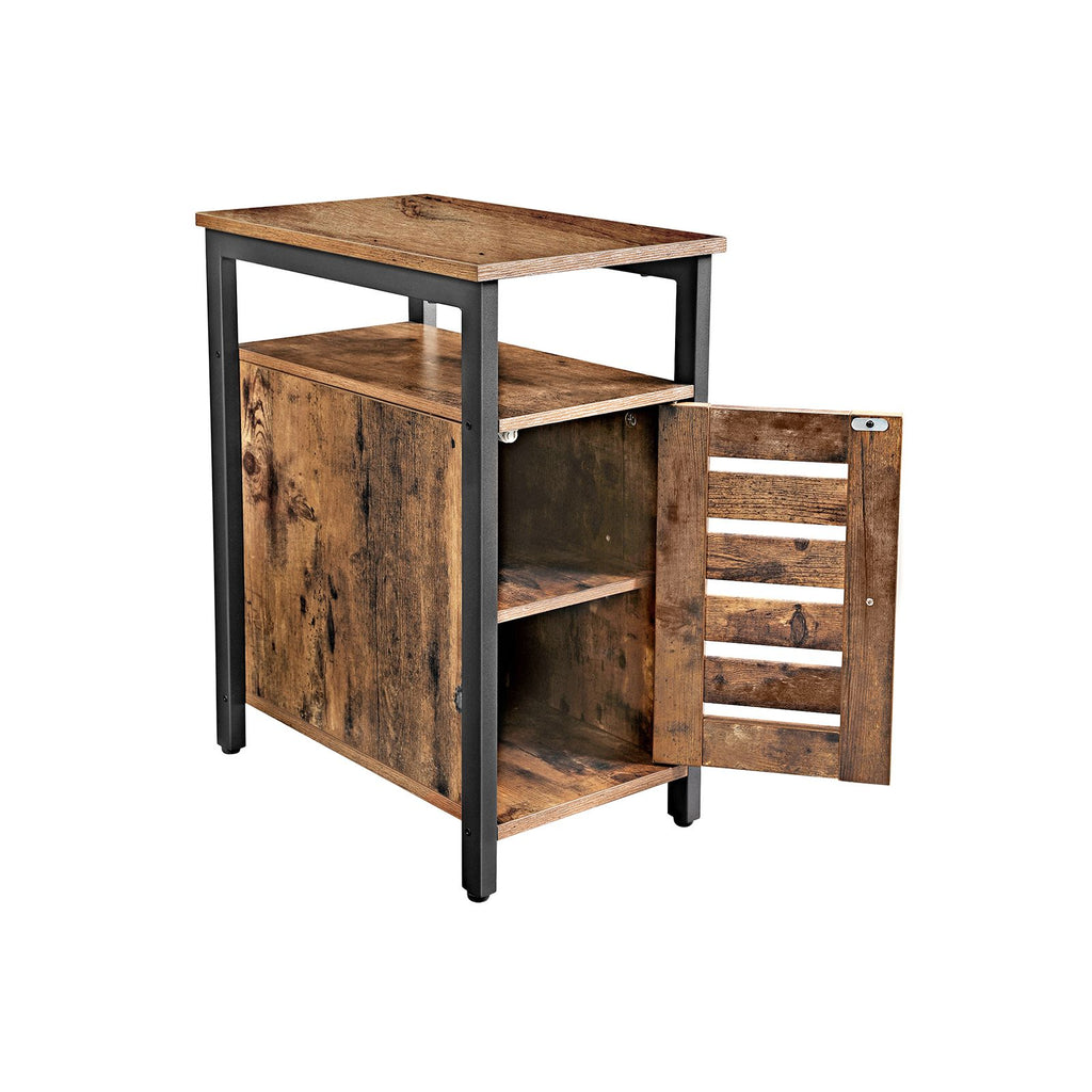 Beistelltisch mit Schrank Industrielook