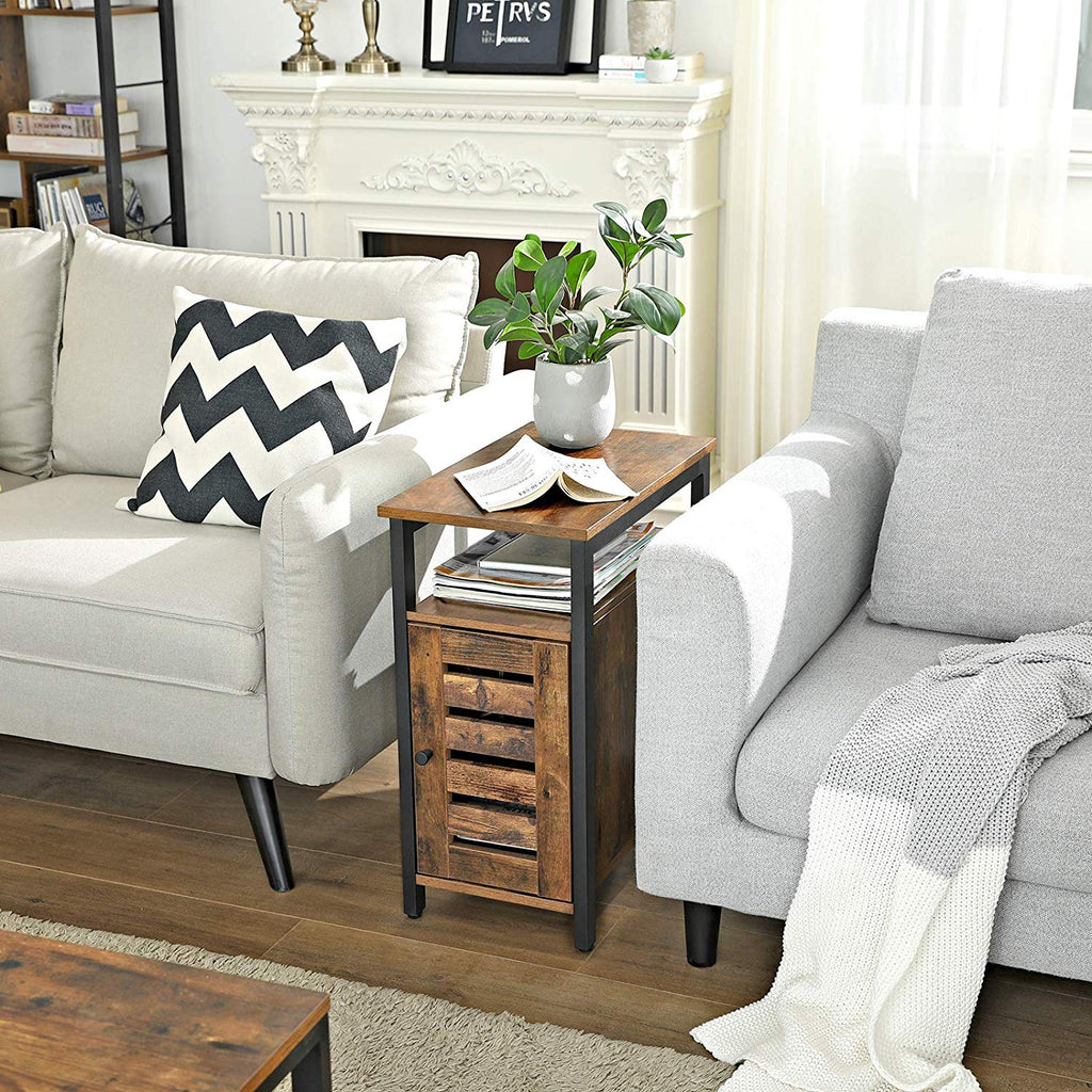 Beistelltisch mit Schrank Industrielook