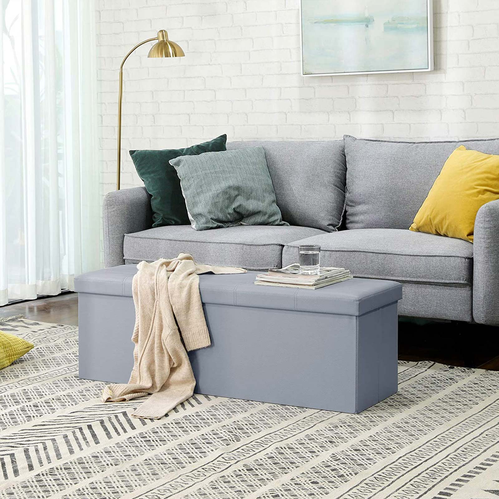 Sitzbank mit Stauraum 110 cm lang