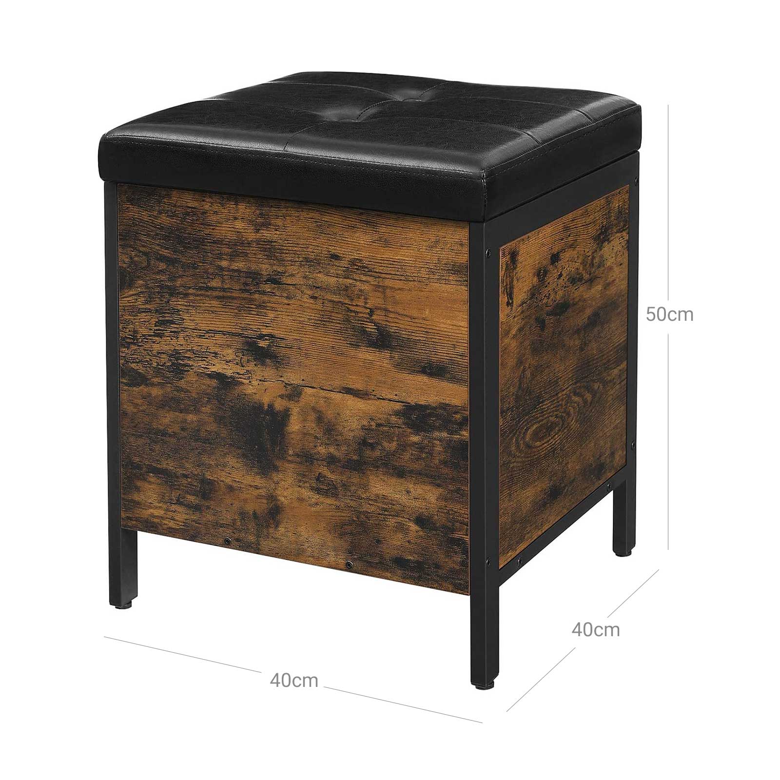 Sitzhocker Vintagebraun