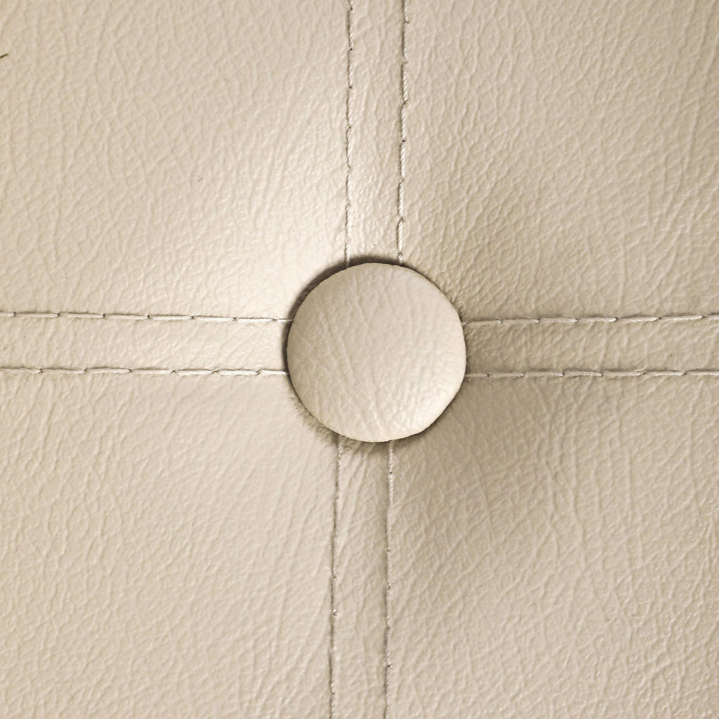 Sitztruhe 76 cm Kunstleder Beige