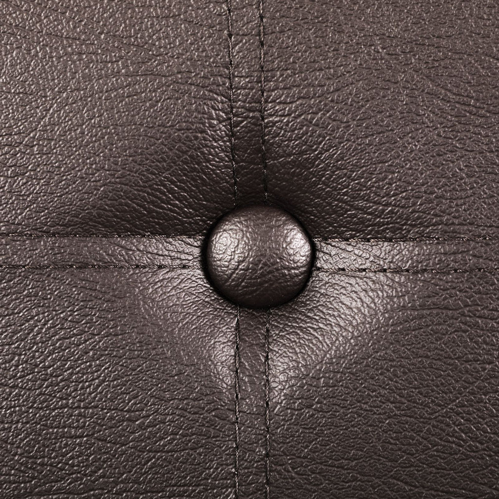 Sitztruhe 76 cm Kunstleder Braun