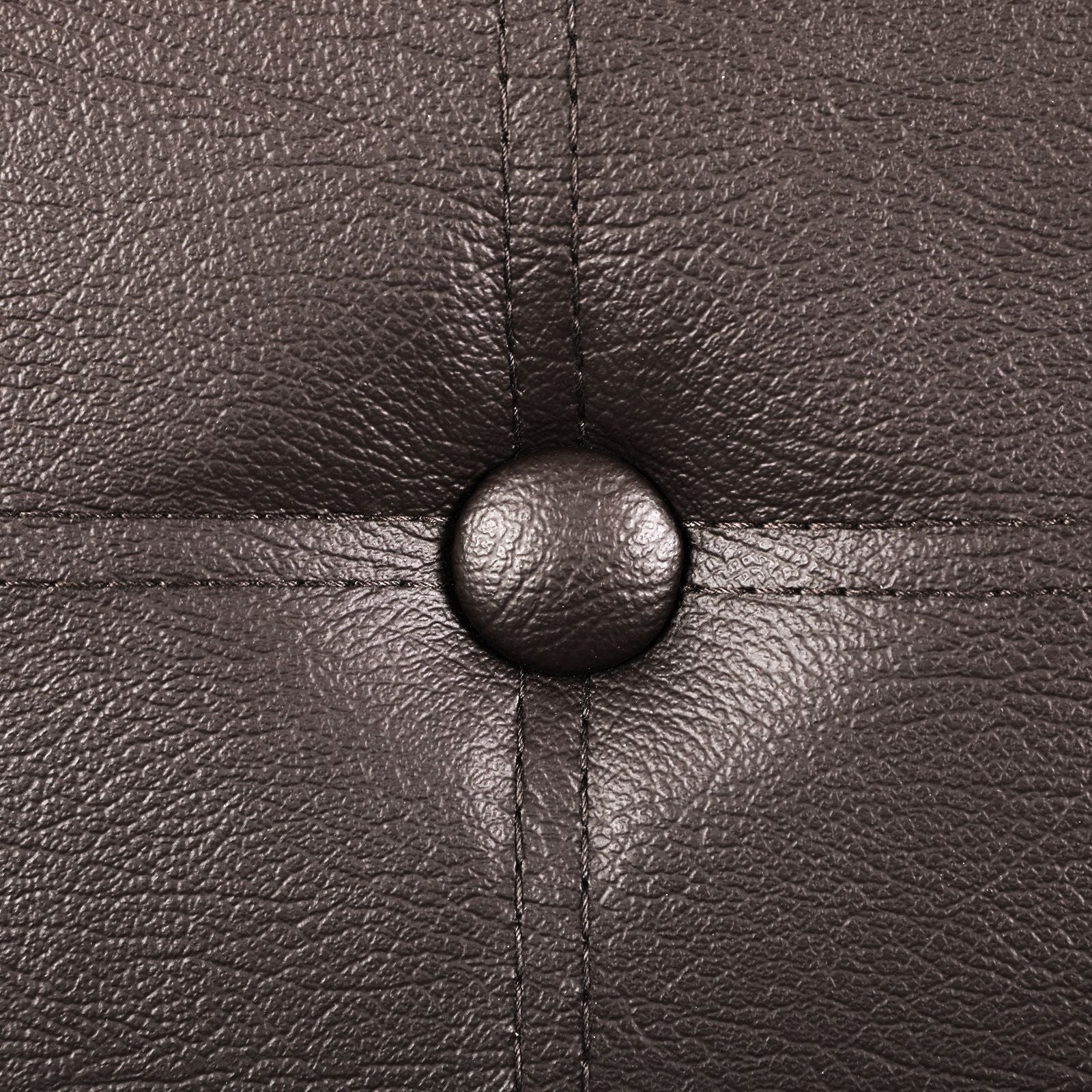 Sitztruhe 76 cm Kunstleder Braun