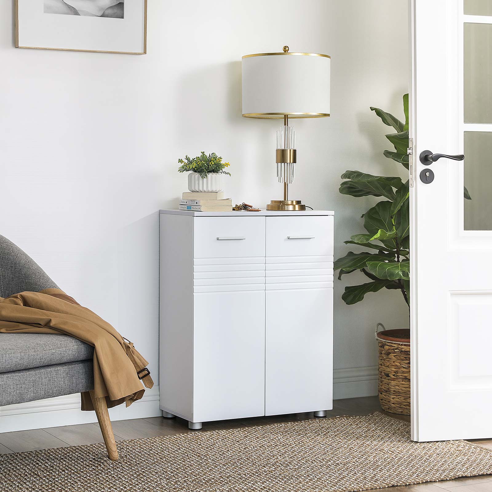 Badschrank „Moderne Kerben“