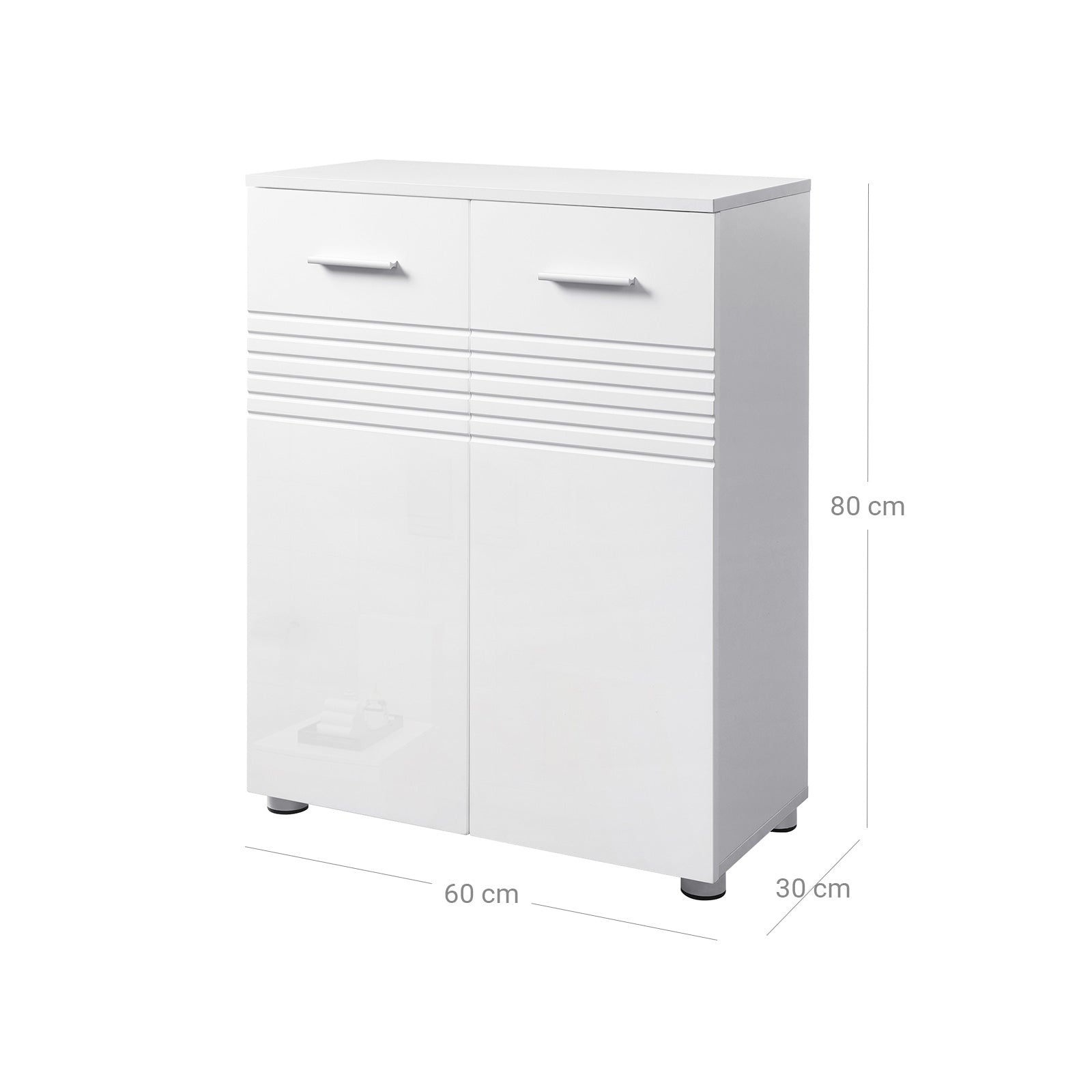 Badschrank „Moderne Kerben“