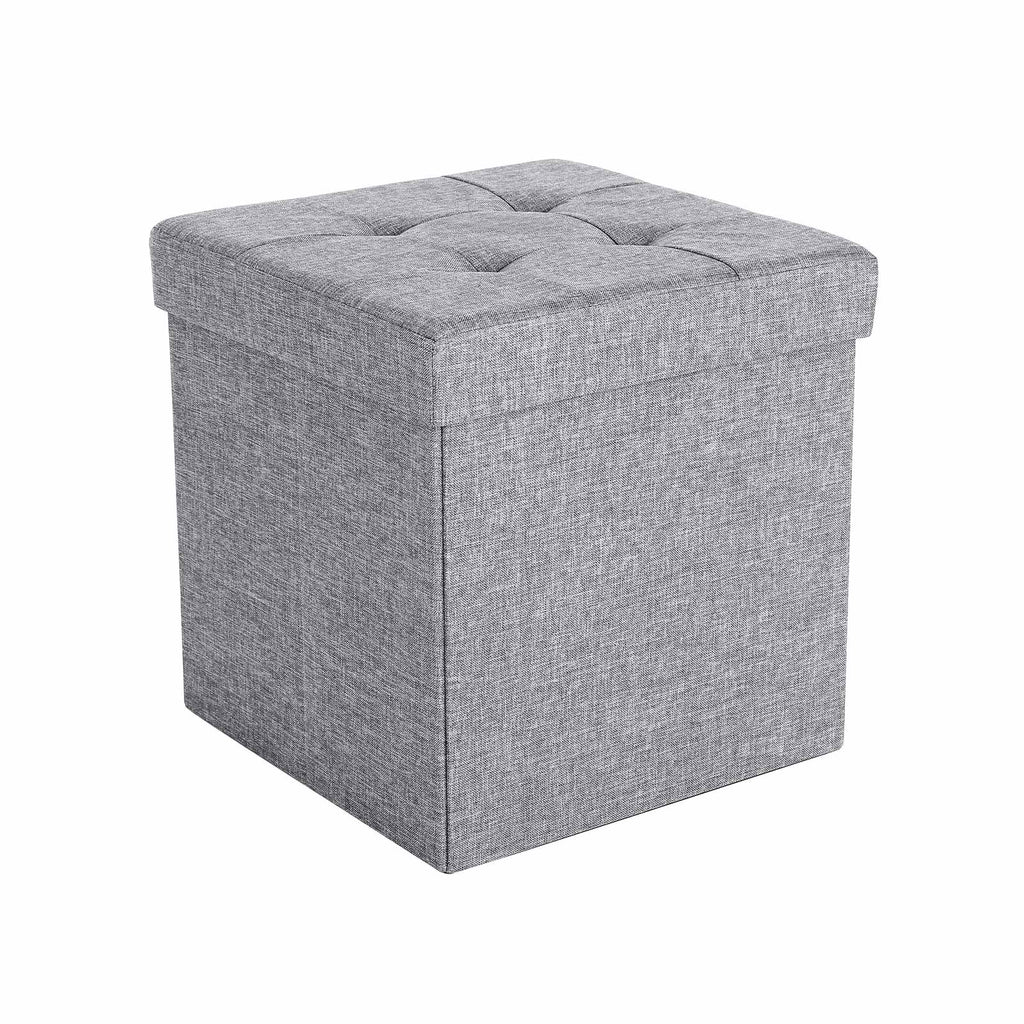 Sitzhocker mit Stauraum Dunkelgrau