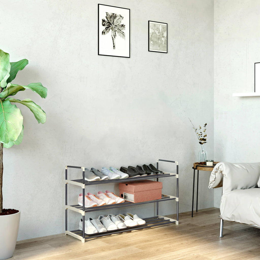 Steckregal für Schuhe Metall 3 Ebenen