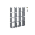Steckregalsystem 12 Würfel Grau