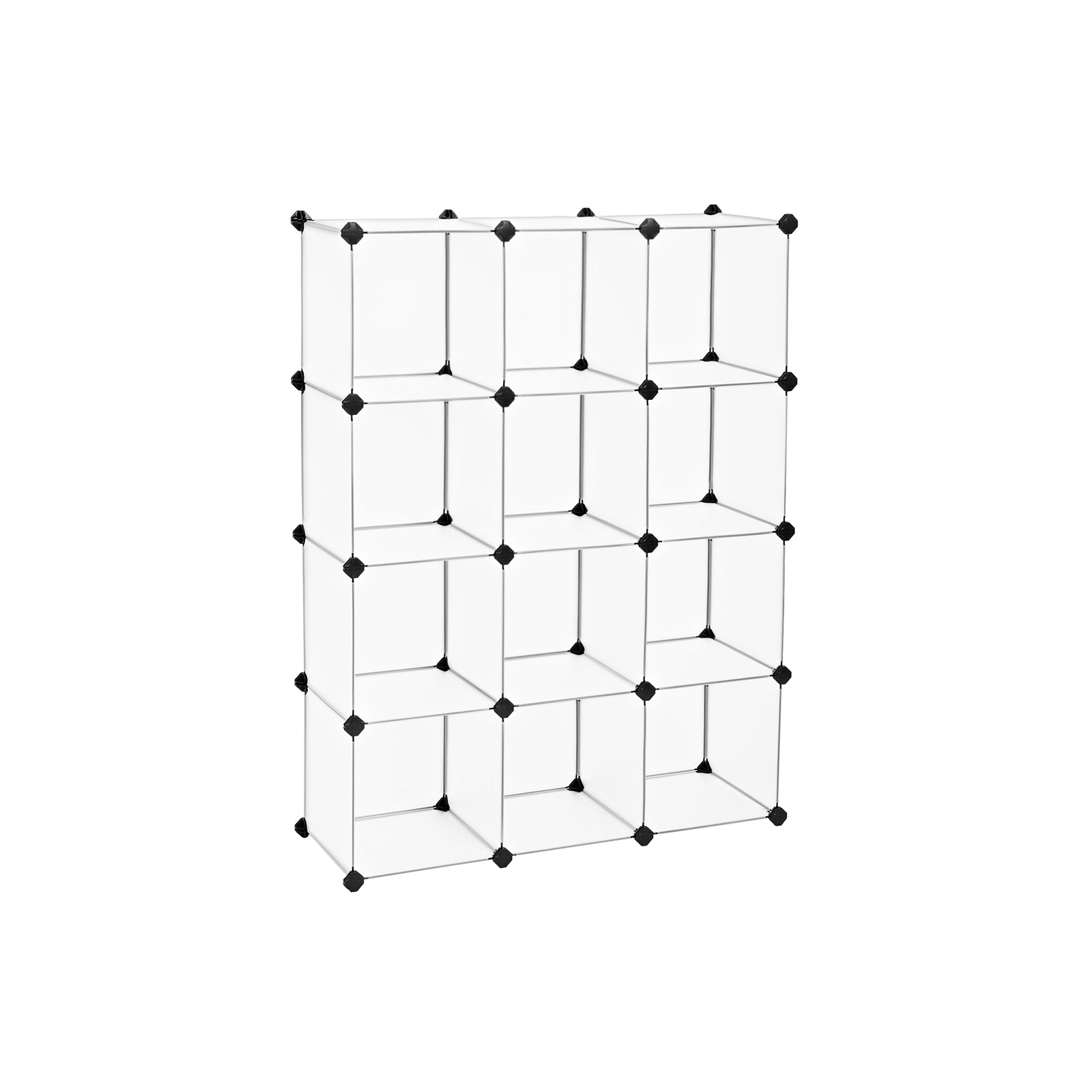 Steckregalsystem 12 Würfel Weiß