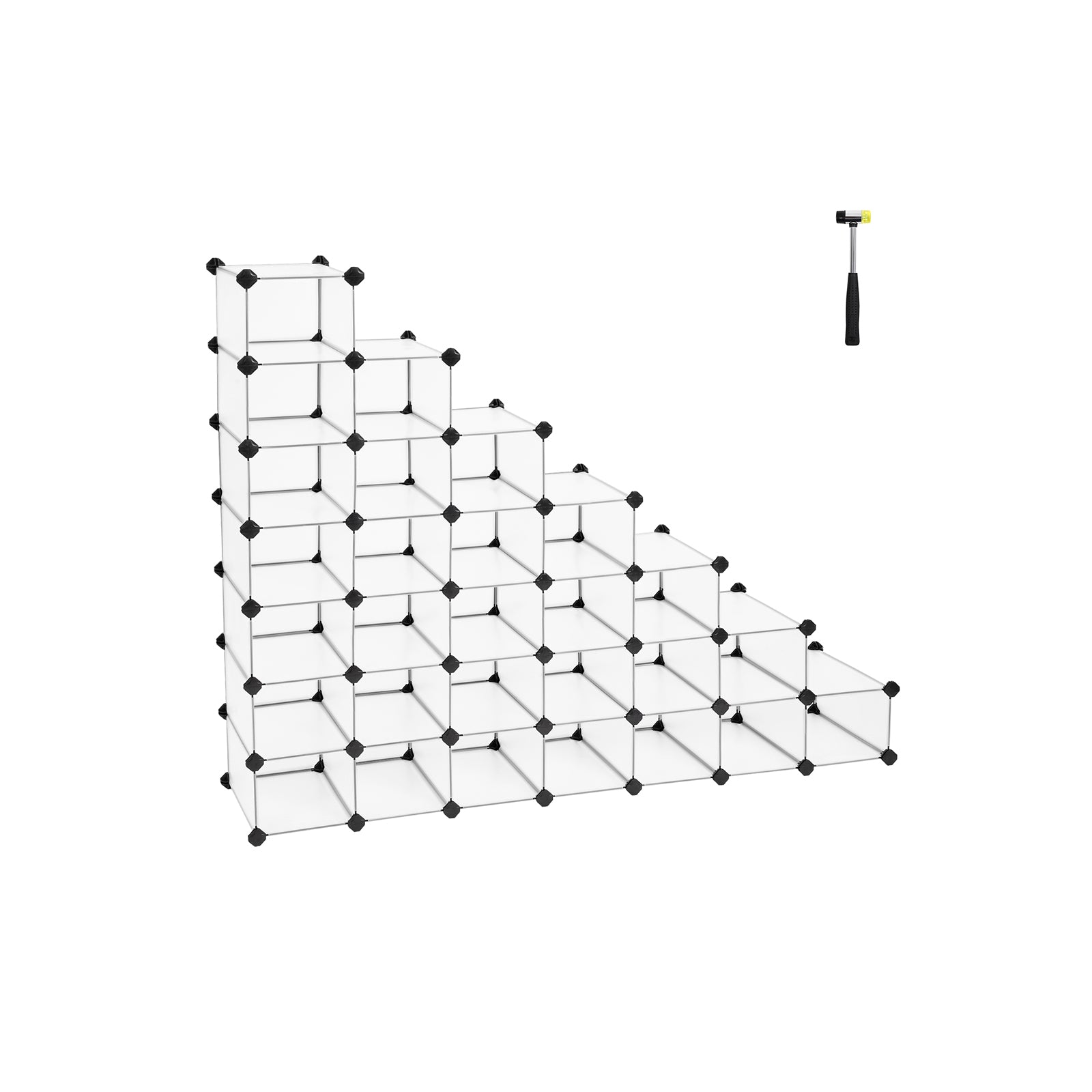 Steckregalsystem 32 Würfel Weiß