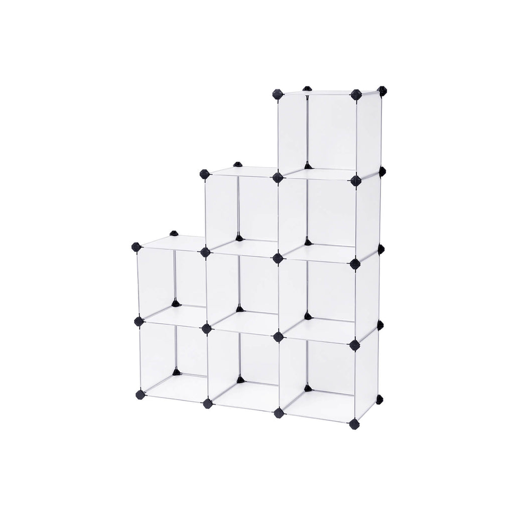 Steckregalsystem 9 Würfel Weiß
