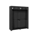 Stoffschrank mit 2 Kleiderstangen