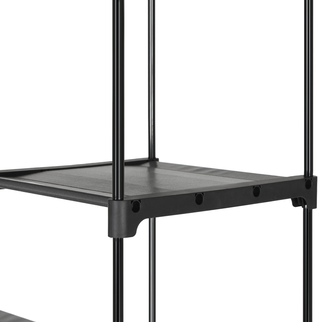 Stoffschrank mit 2 Kleiderstangen