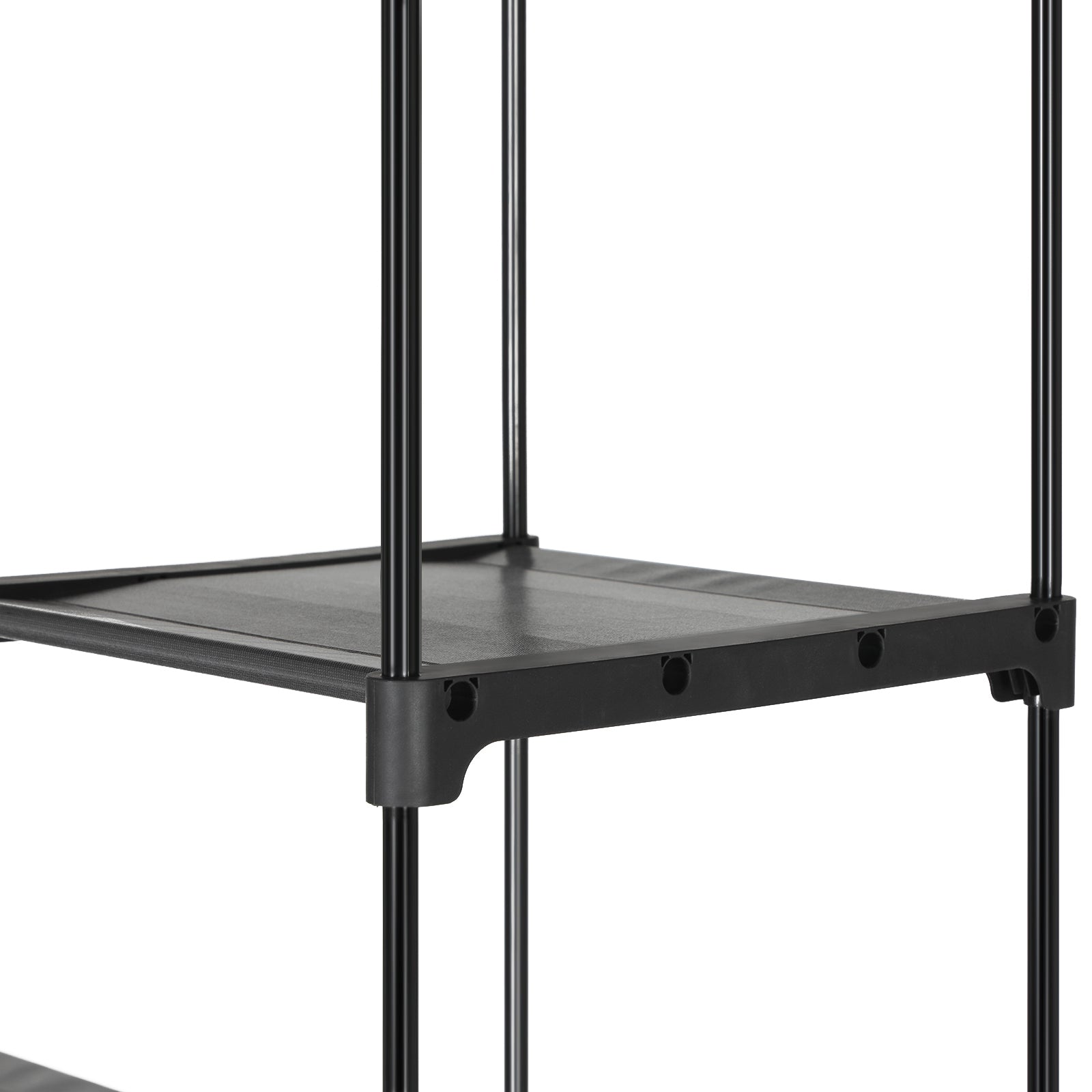Stoffschrank mit 2 Kleiderstangen