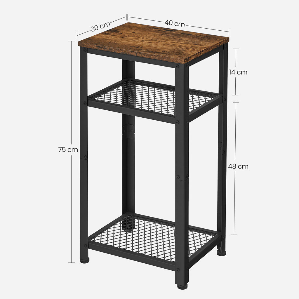Industrie-Design Beistelltisch schmal